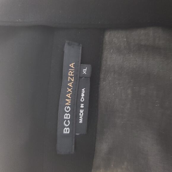 BCBG ladies sheer tunic black Size XL Swim cover up dress Matrix Minimalist Goth - Picture 7 of 8